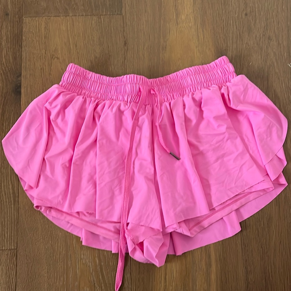 Workout shorts hot pink super soft and comfortable
